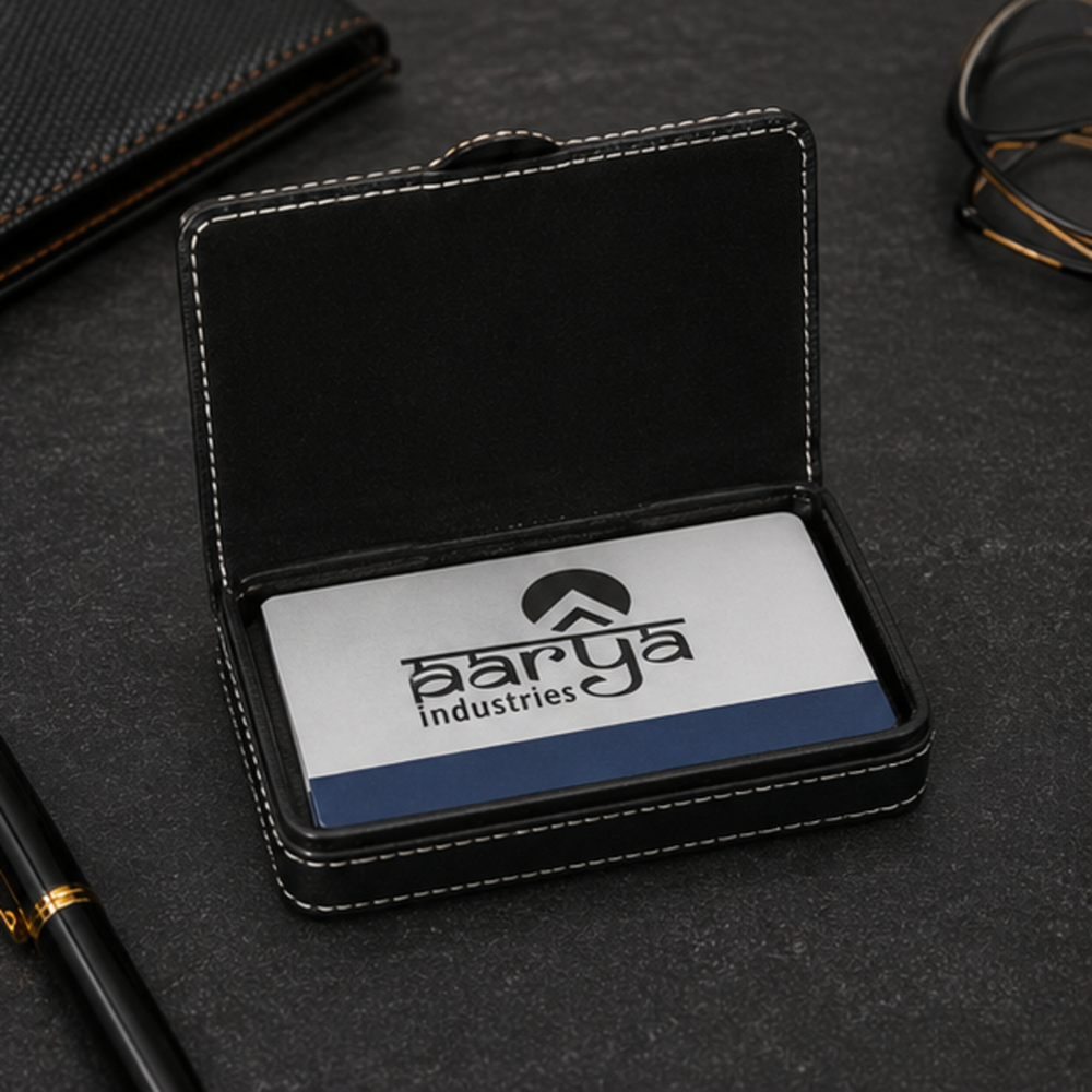 Premium PU Leather Business Card Holder