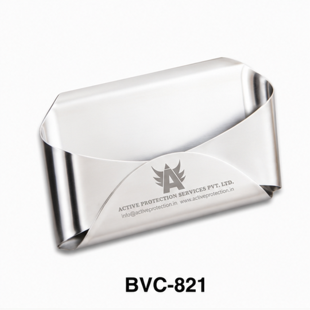 Stainless Steel Curved Visiting Card Holder - Advantage: Customize