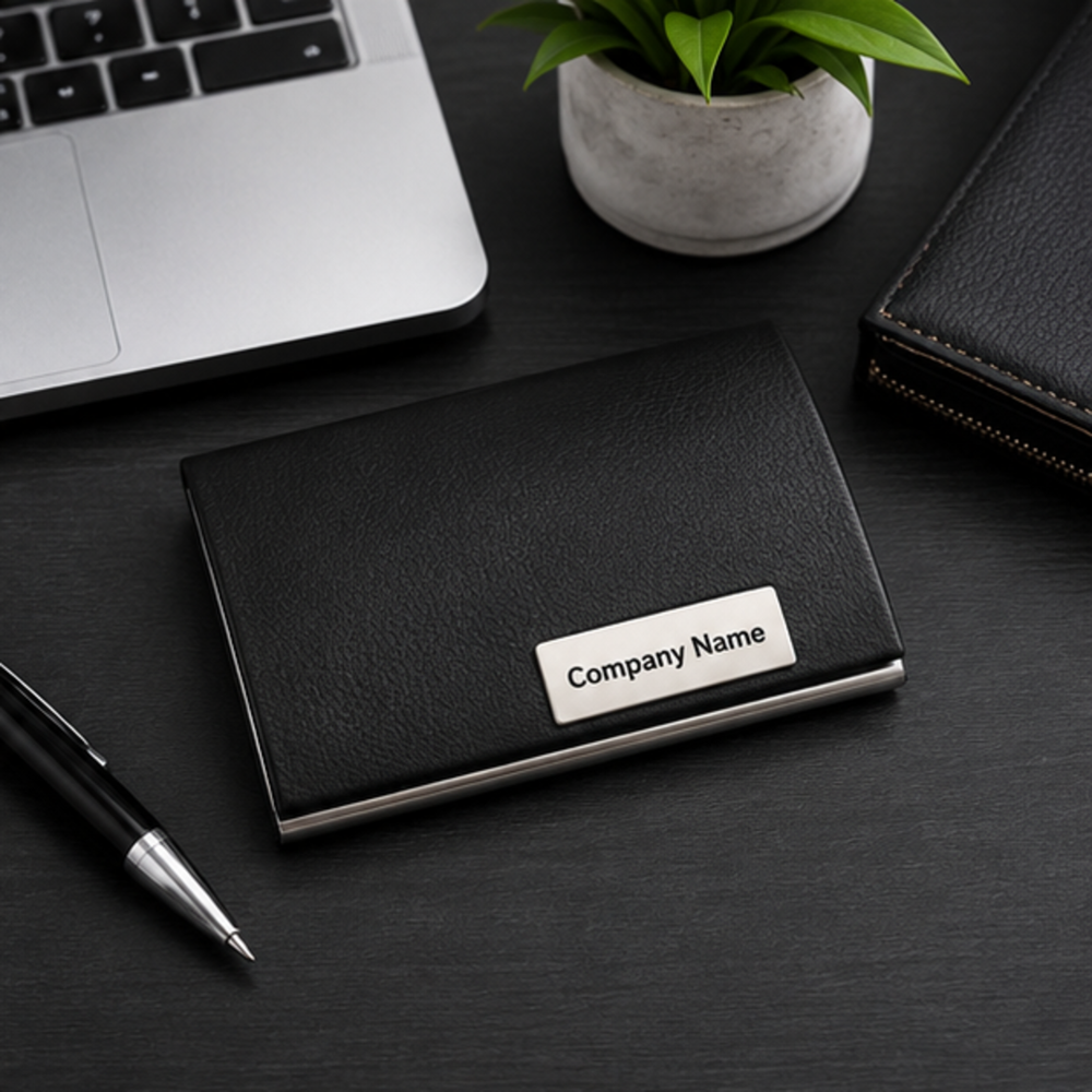 Executive Leather Business Card Holder