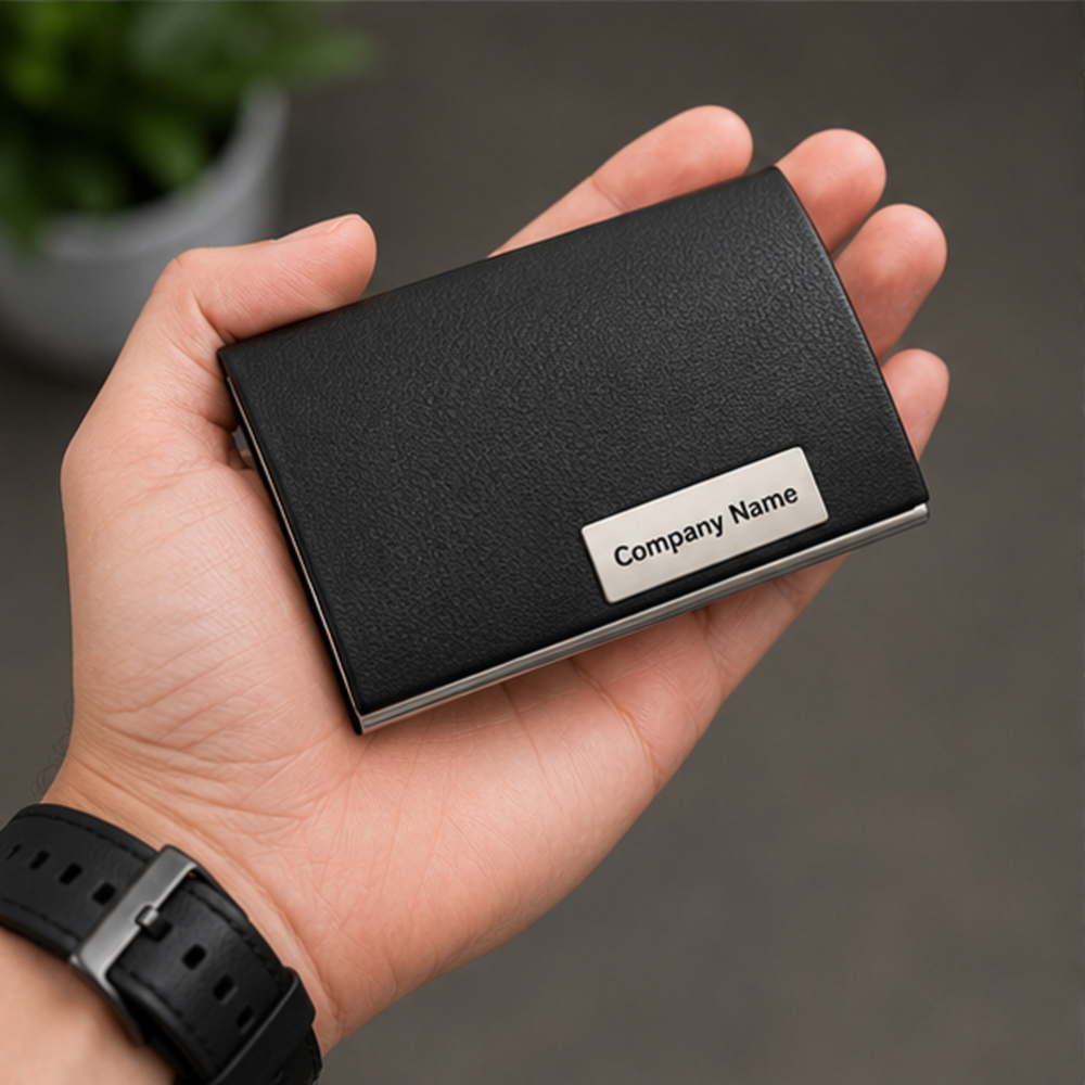 Executive Leather Business Card Holder