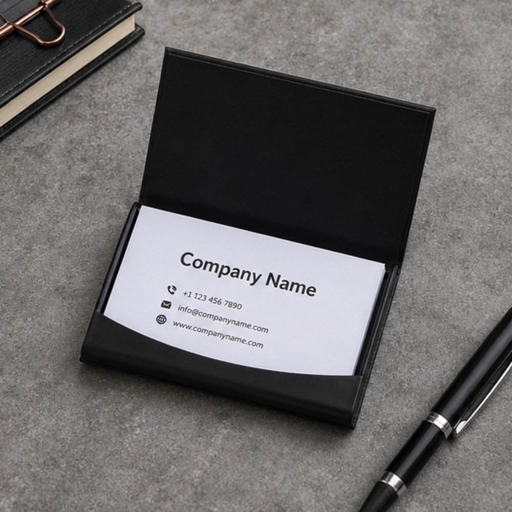 Executive Leather Business Card Holder