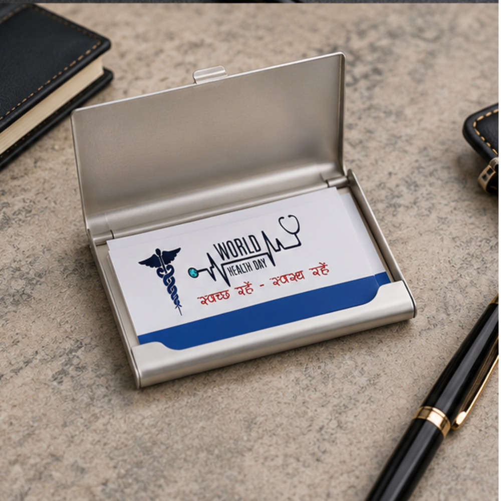 Executive Stainless Steel Visiting Card Holder