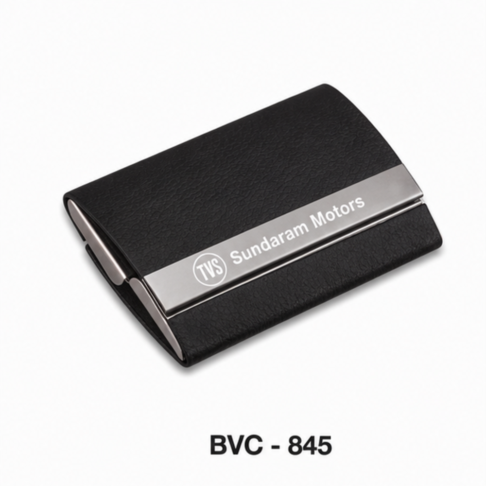 Leather Finish Business Card Holder - Advantage: Customize