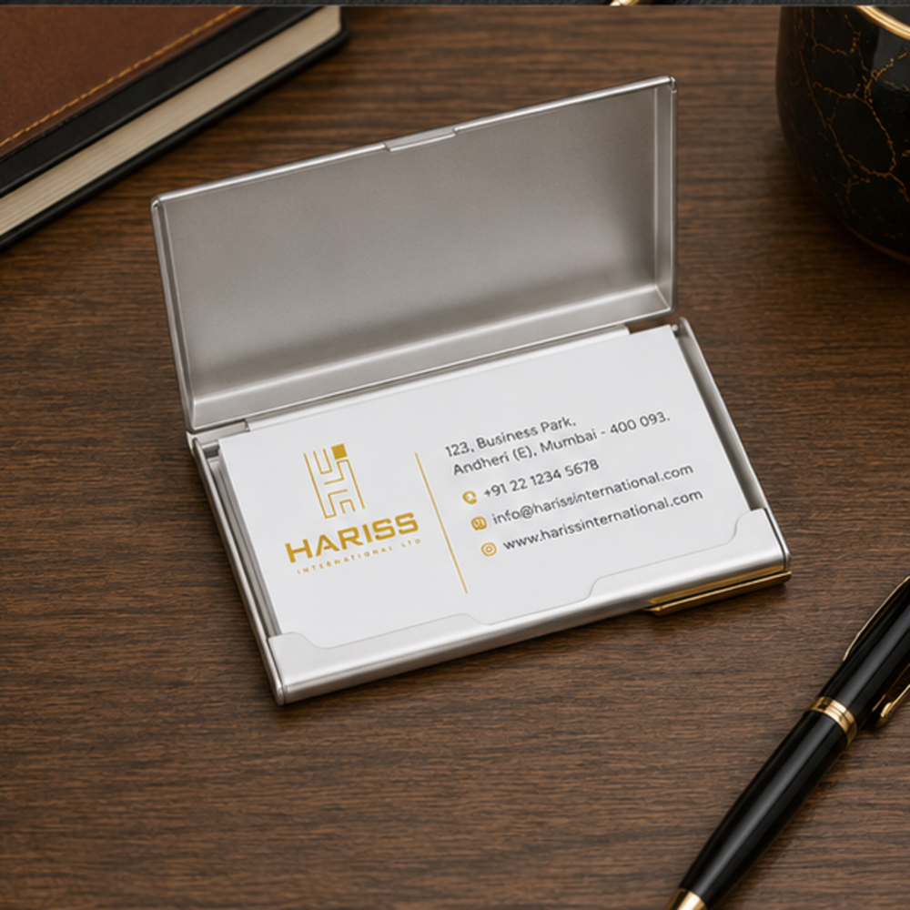Metal Pocket Business Card Holder