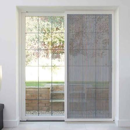 Aluminium Frame Sliding Pleated Mosquito Mesh Doors