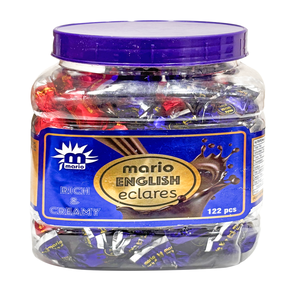 122 Pieces Mario English Eclares Toffee Jar