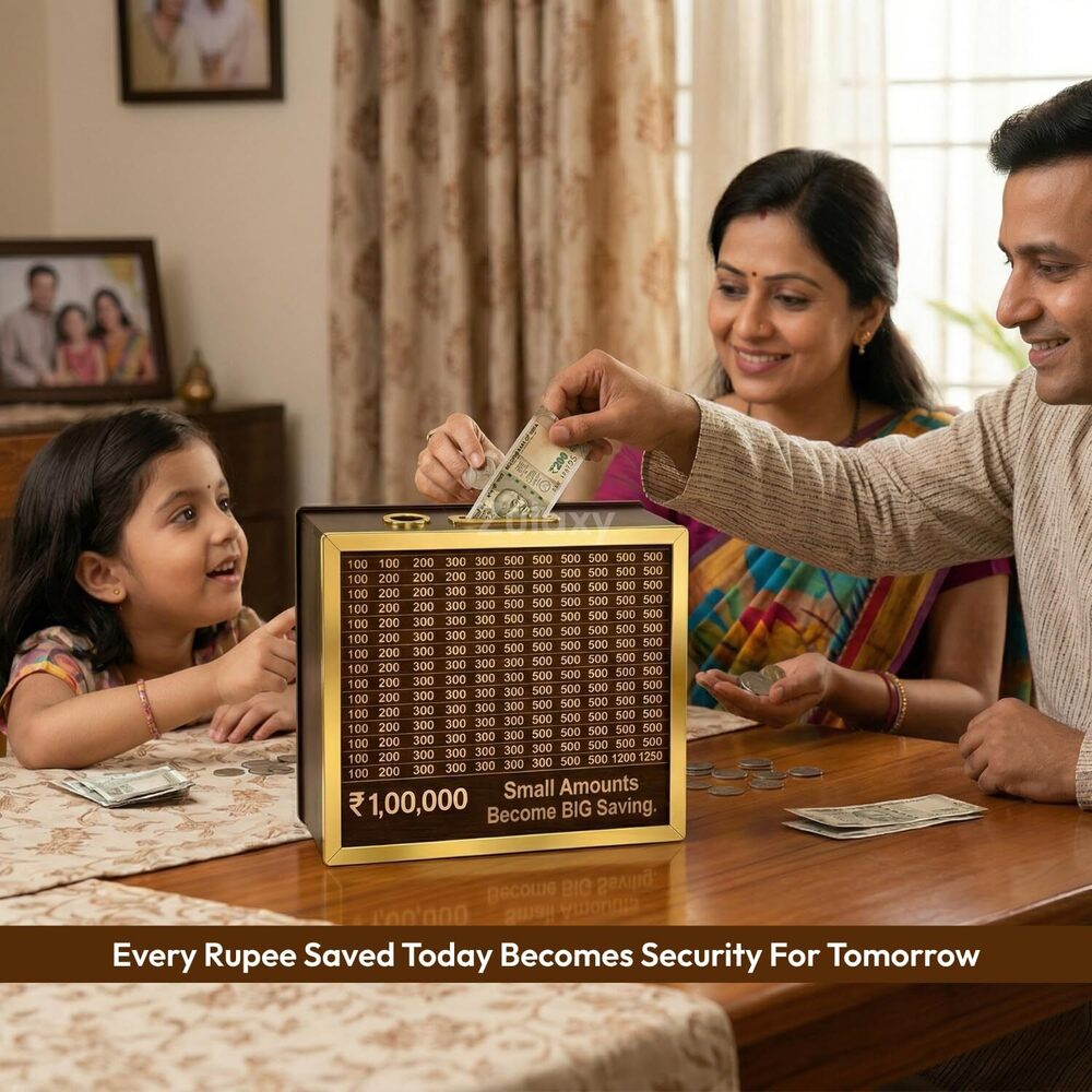 Wooden Money Saving Box