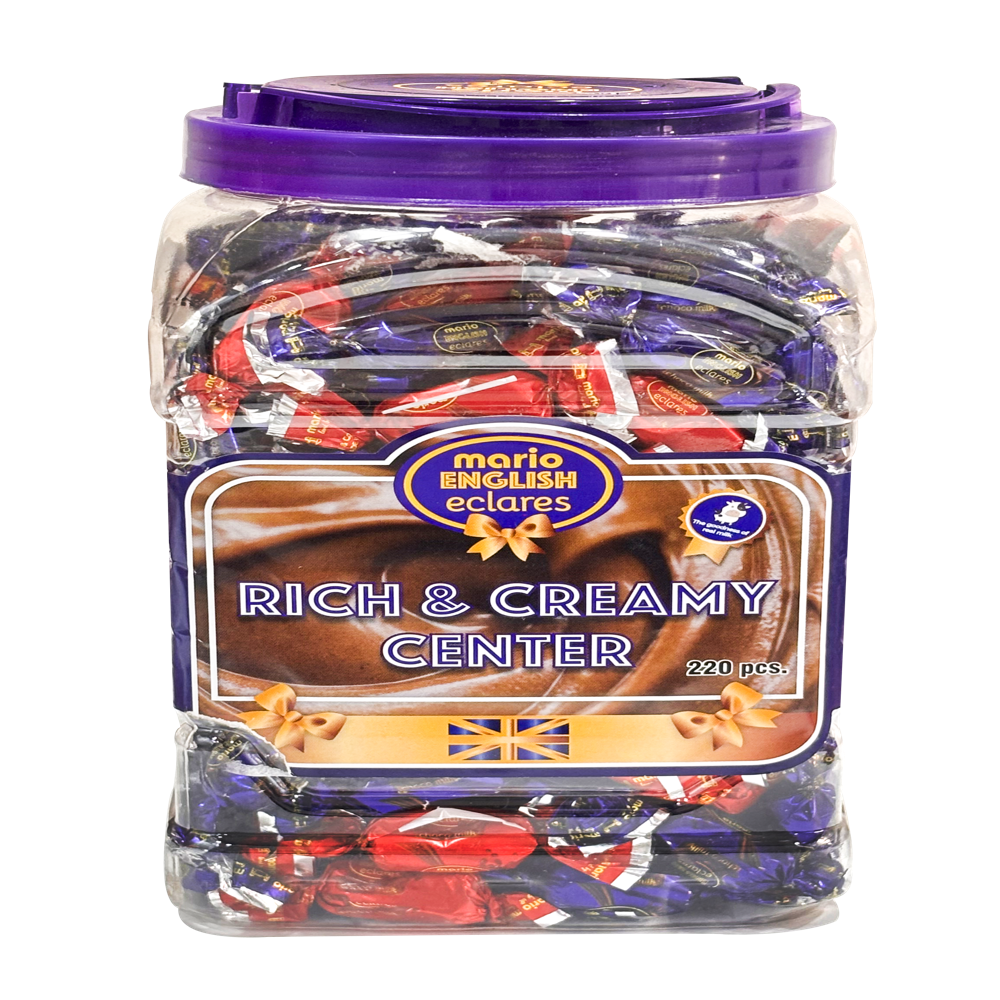 220 Pieces Mario English Eclares Toffee Jar