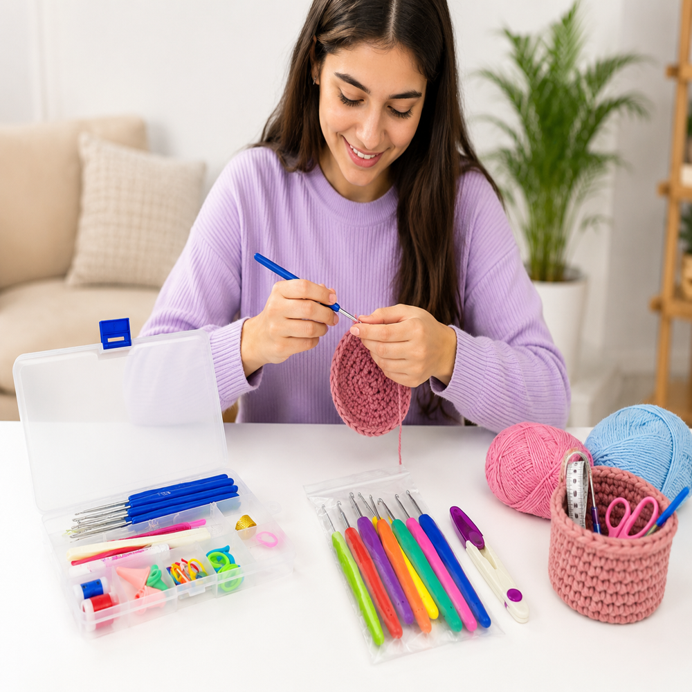 Knitting Crochet Hook Needle Set