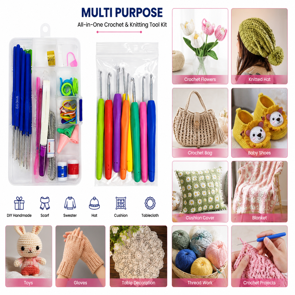 Knitting Crochet Hook Needle Set