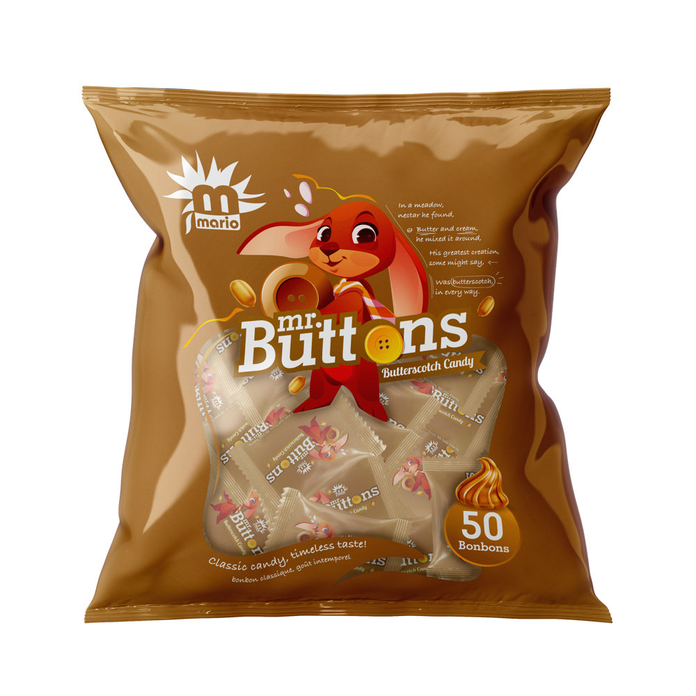 Mr Buttons Butterscotch Candy - Application: Industrial