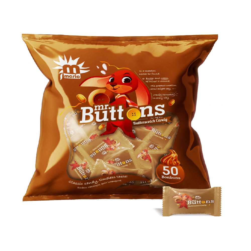 Mr Buttons Butterscotch Candy - Application: Industrial