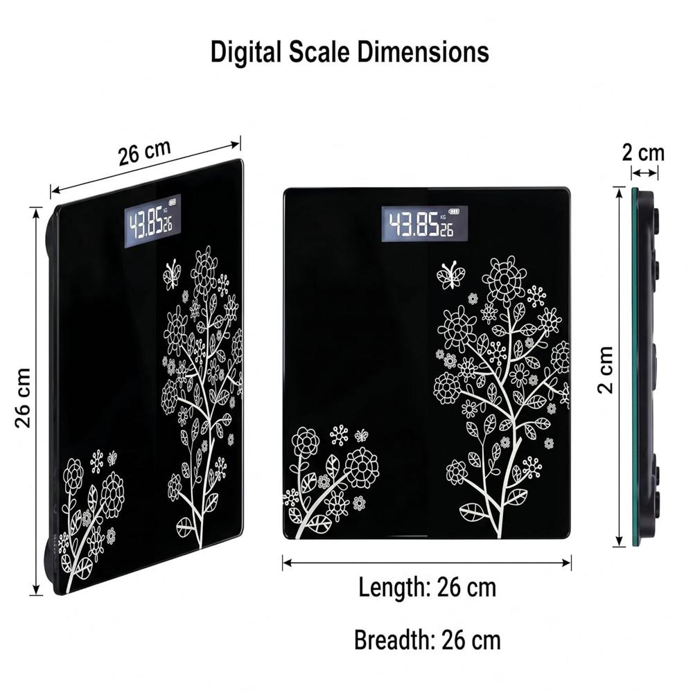 Flower Bathroom Scale
