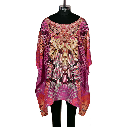 Beauty Short Kaftan Top Bohemian Beachwear Kaftan Tunic