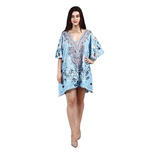 Womens Short Beach Kaftan Resort Kaftan Dress