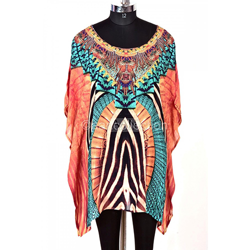 Princess Short Kaftan, Top Designer Embellished Kaftan Dress