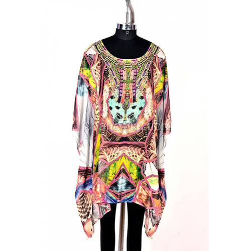 Britney Short Kaftan Tunic, Top Beachwear Cover Up Kaftan Dress
