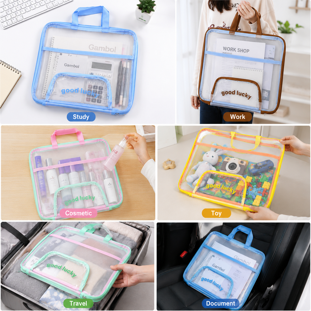Transparent Mesh Storage Bag