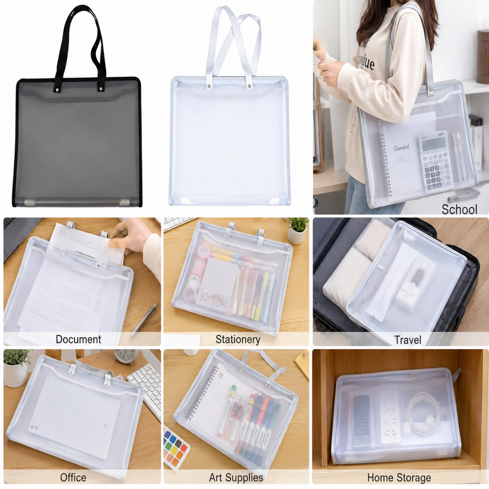 Transparent Document Storage Bag