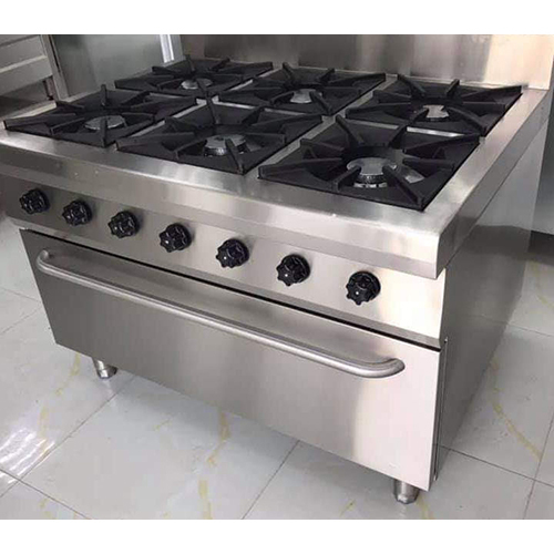 6 Burner Continental Range - Application: Cooking Multiple Dishes Simultaneously In Commercial Kitchens
