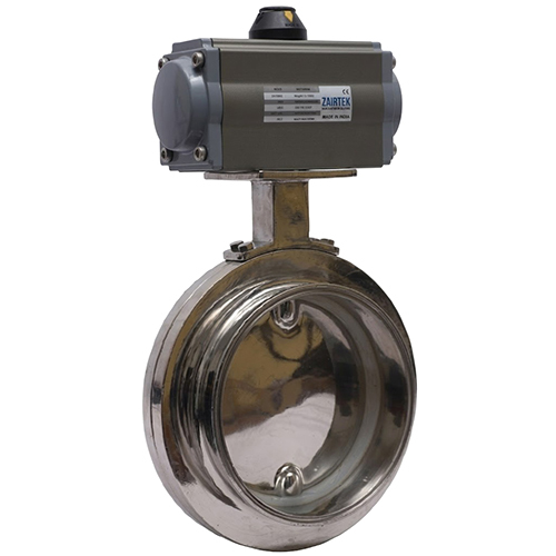High Accuracy Electric Pneumatic TC End Butterfly Valve