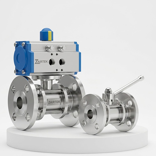 2 way Design Sanitary Ball Valve Flanged End