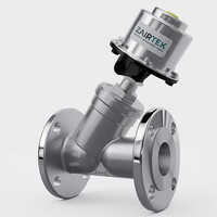 Angle Type SS Cap Flanged Control Valve