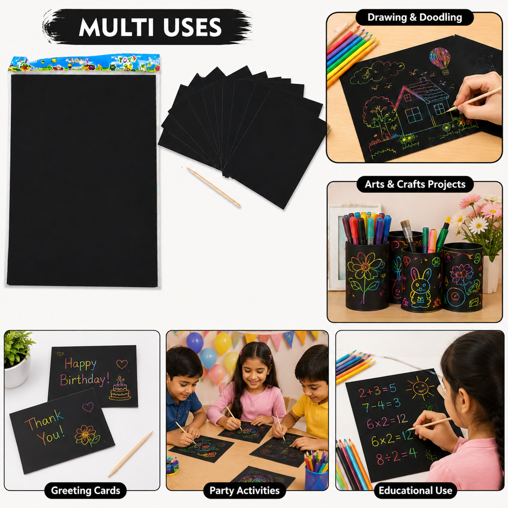 Scratch Art Paper Kit