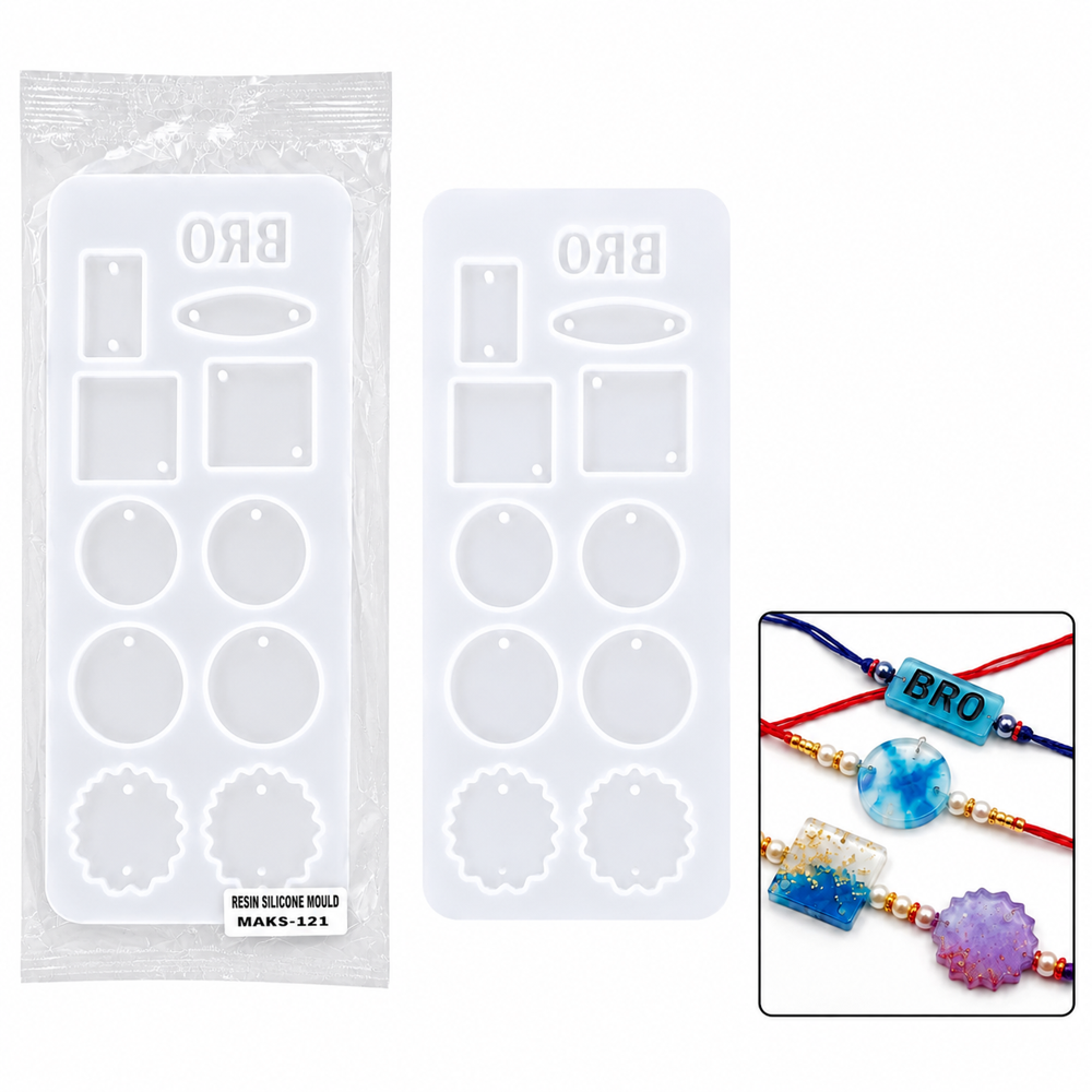 Resin Silicone Rakhi Mould.