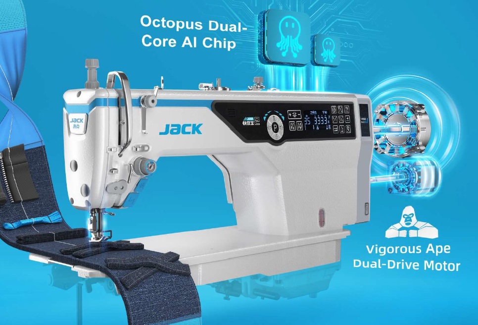 Jack A5E Computerized Direct Drive Single Needle Lockstitch Sewing Machine
