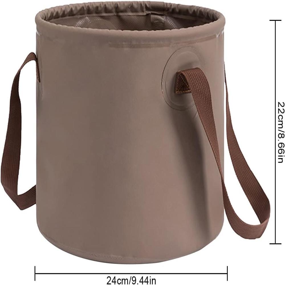 Folding Bucket Leather
