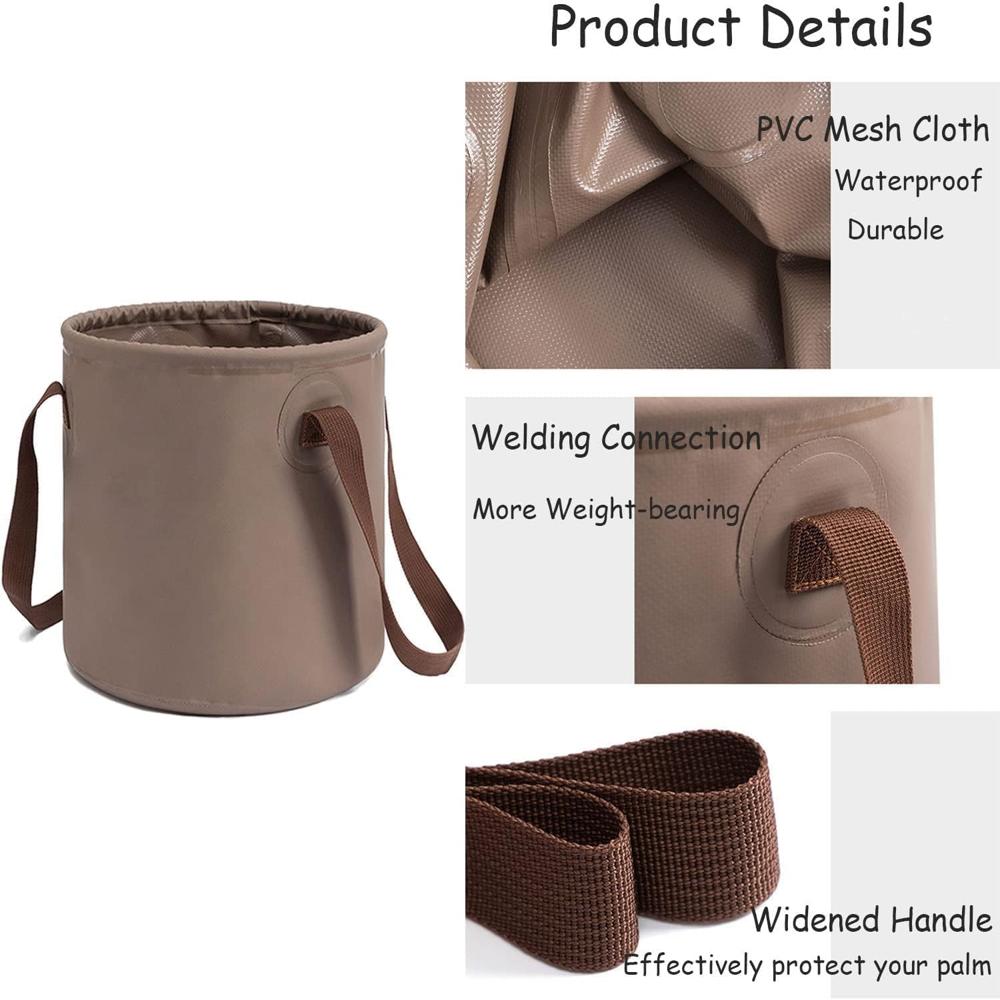 Folding Bucket Leather