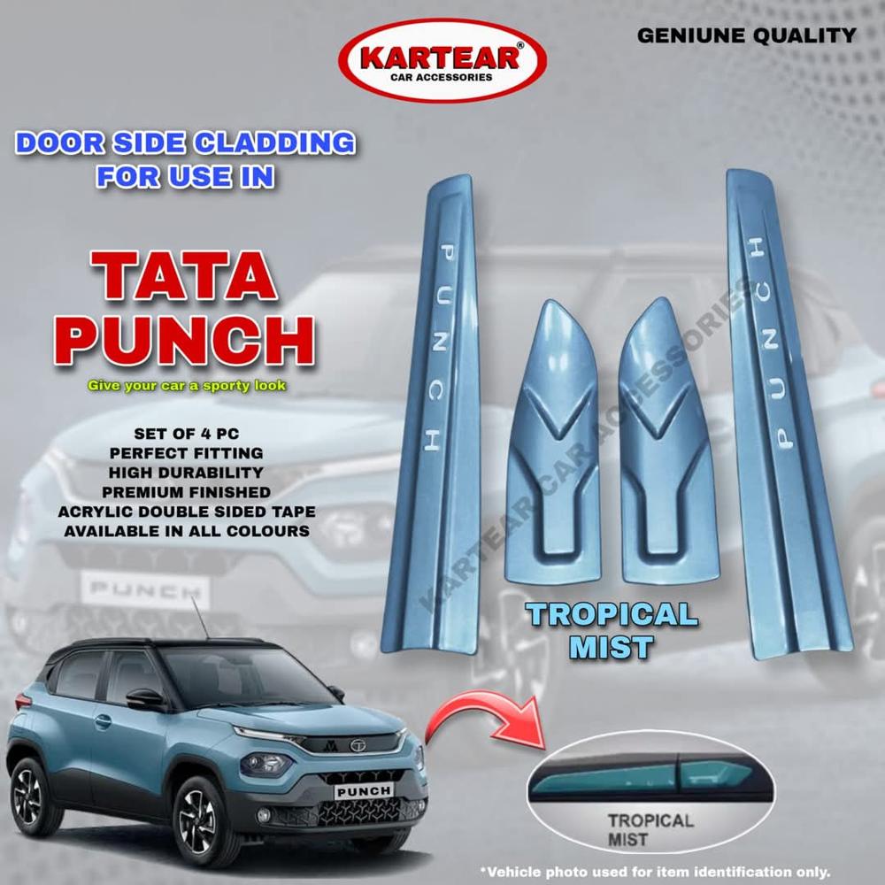 Tata Punch Car door side cladding- black