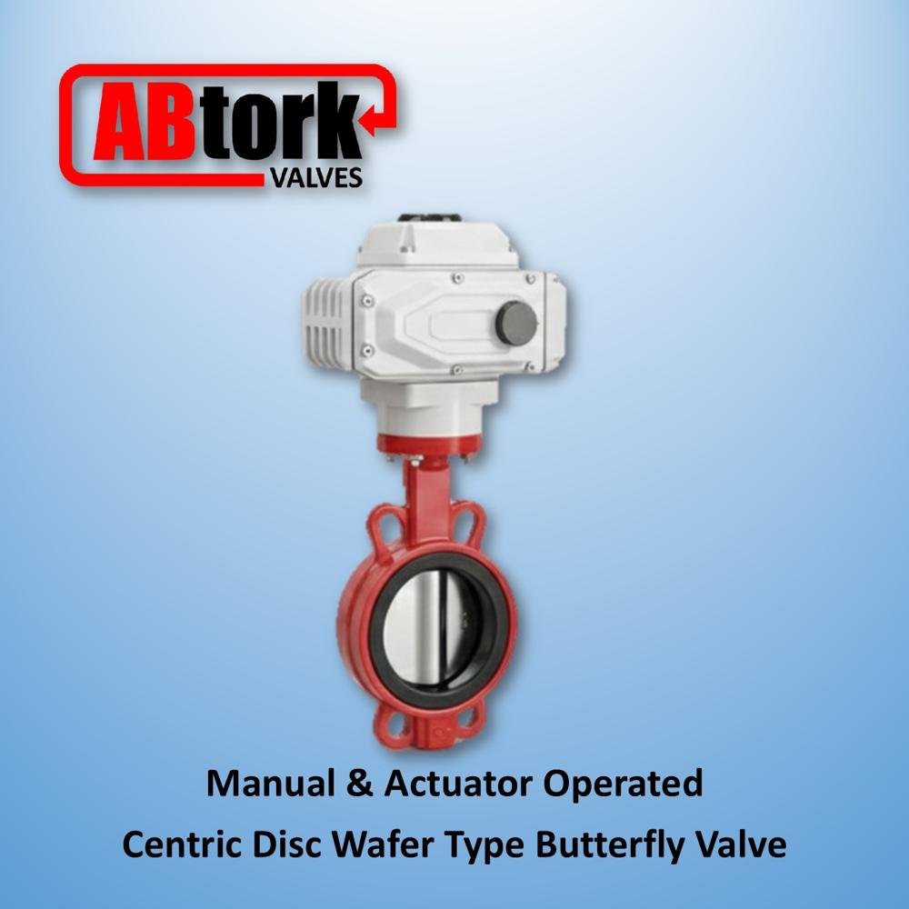 Manual And Actuator Operated Centric Disc Wafer Type Butterfly Valve