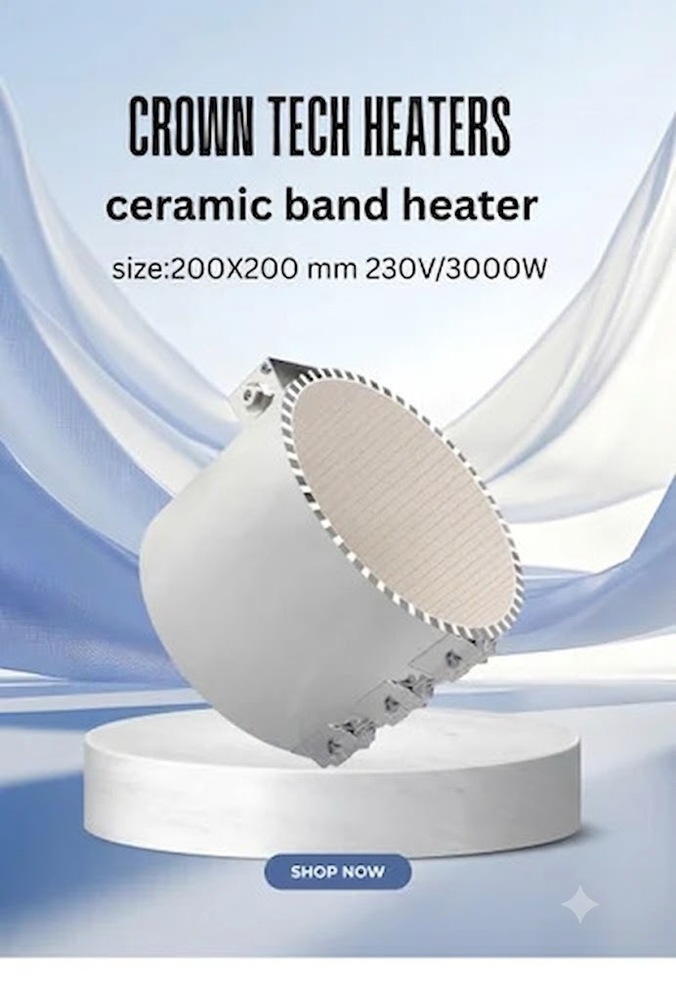 Ceramic Band Heaters - Color: White/Grey