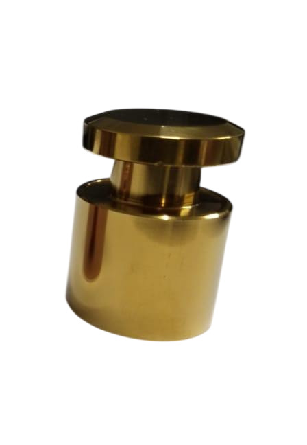 SS Gold Finish Wall Fixing Glass Stud