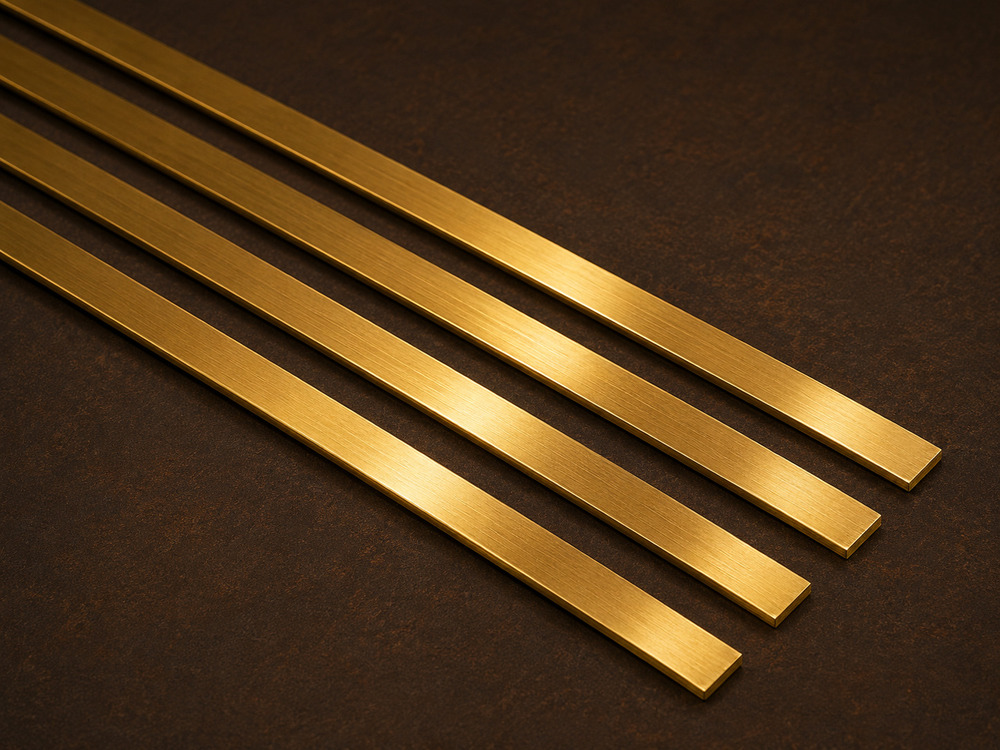 Brass Polished Rectangular Patti