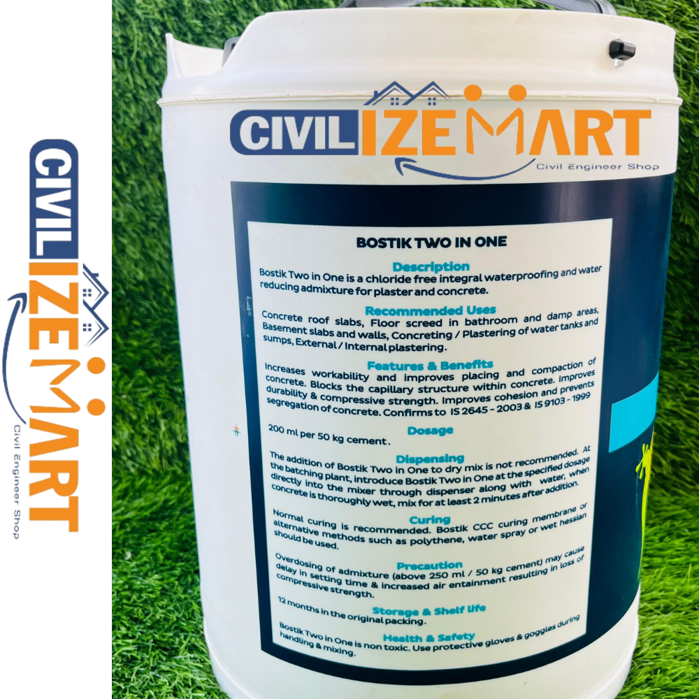 BOSTIK TWO IN ONE (20L) WATERPROOFING CHEMICAL