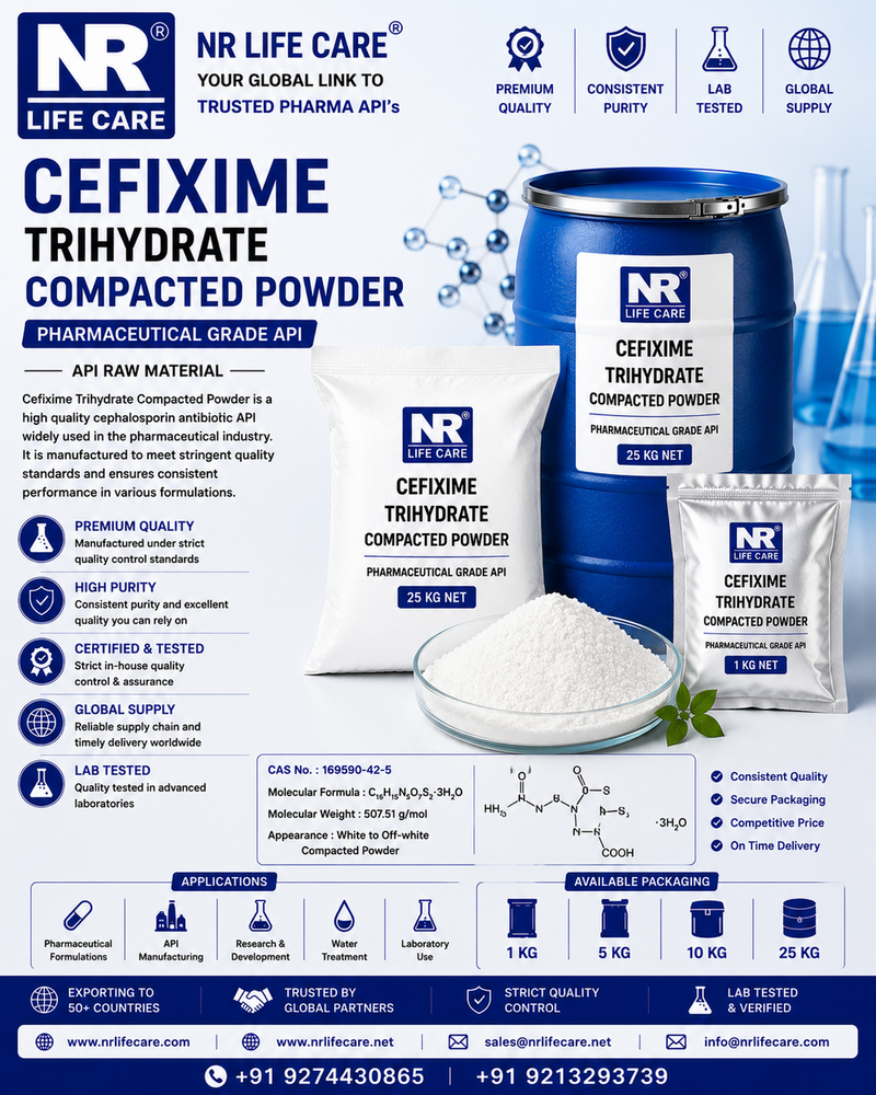 Cefixime Trihydrate Compacted Powder