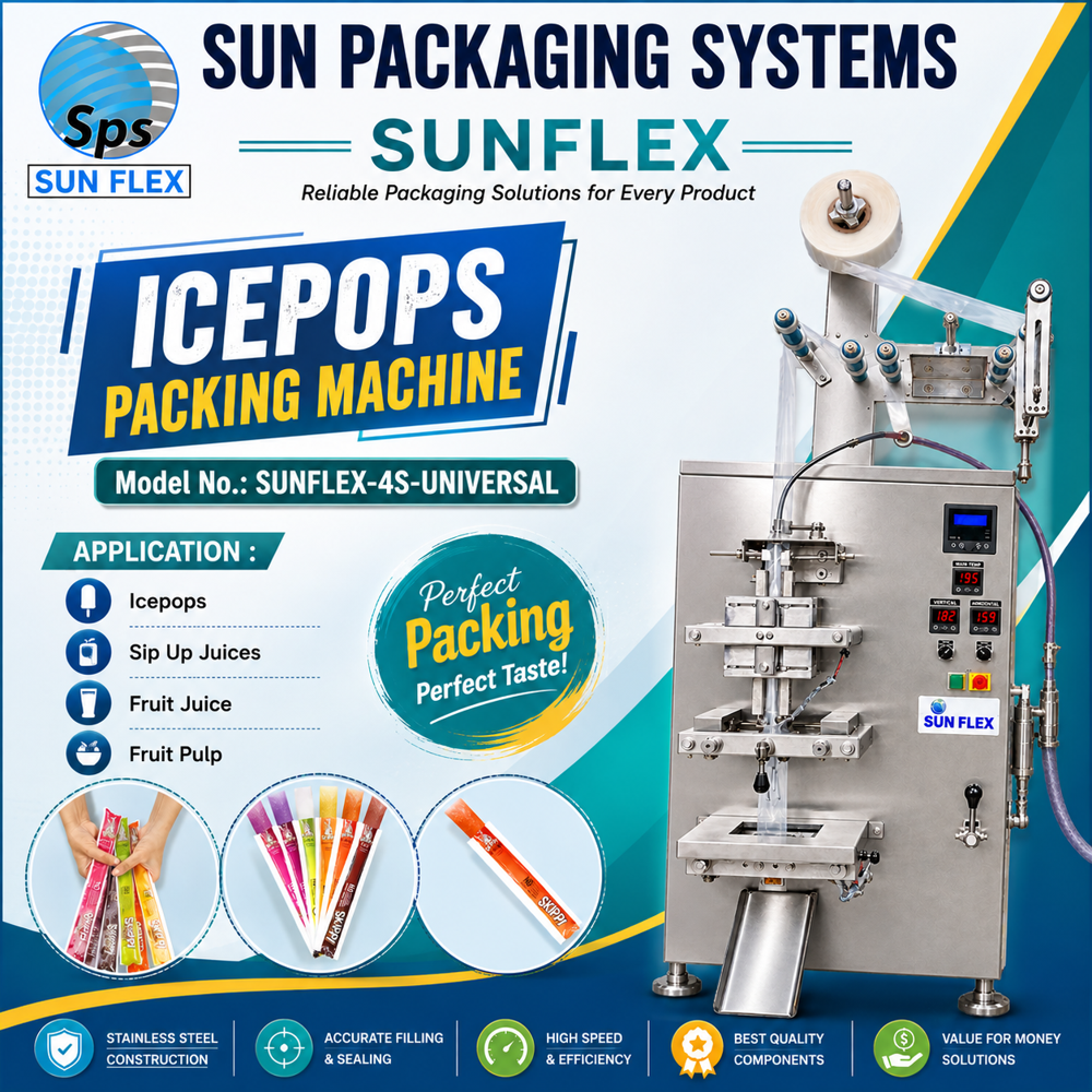 ICE POPS PACKING MACHINE