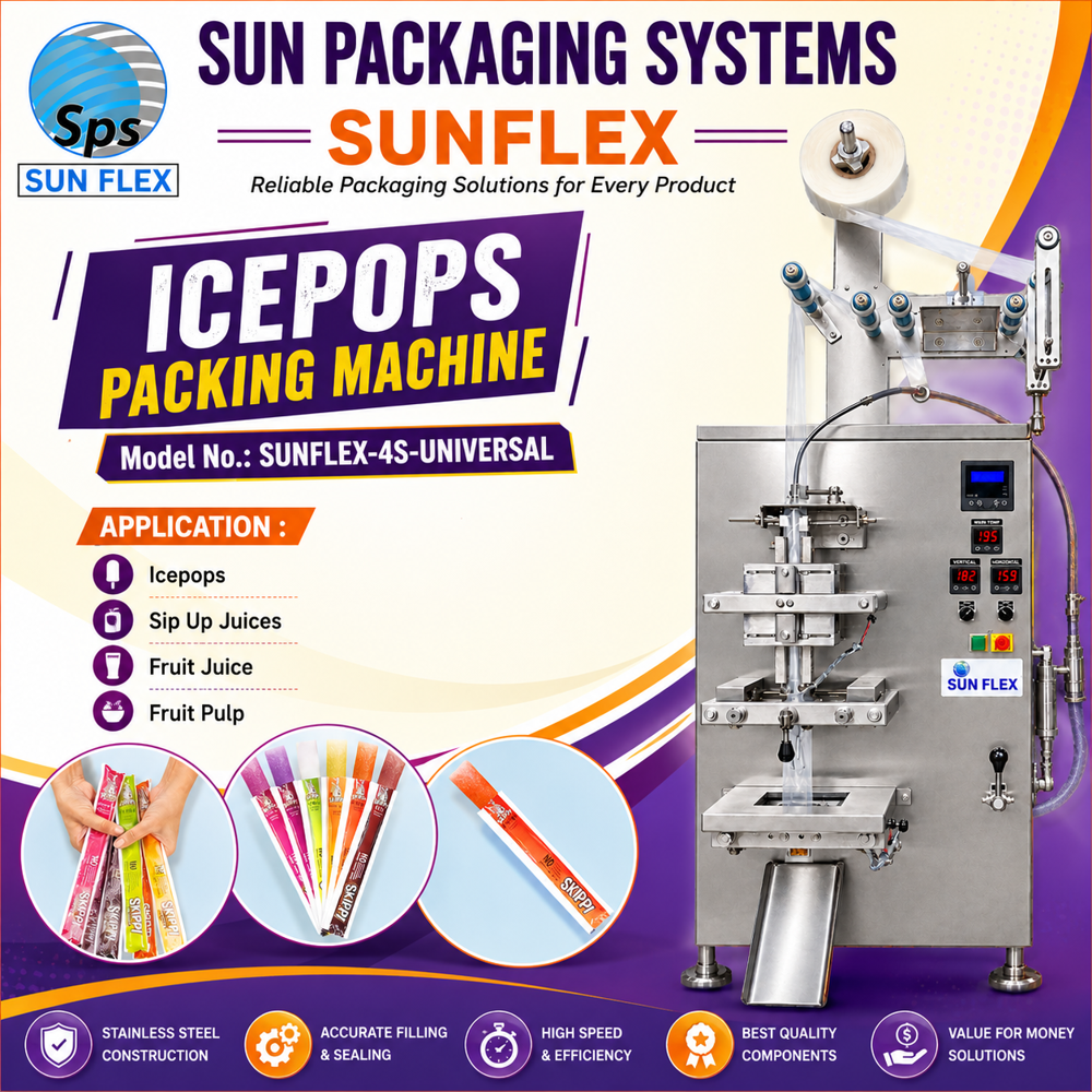 ICE POPS PACKING MACHINE