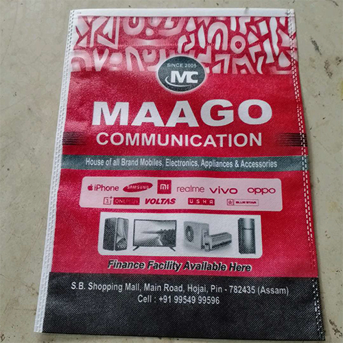 Colour Printing Non Woven D Cut Bag