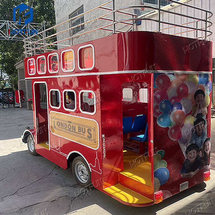 High Quality London Bus Ride Electric Trackless Train