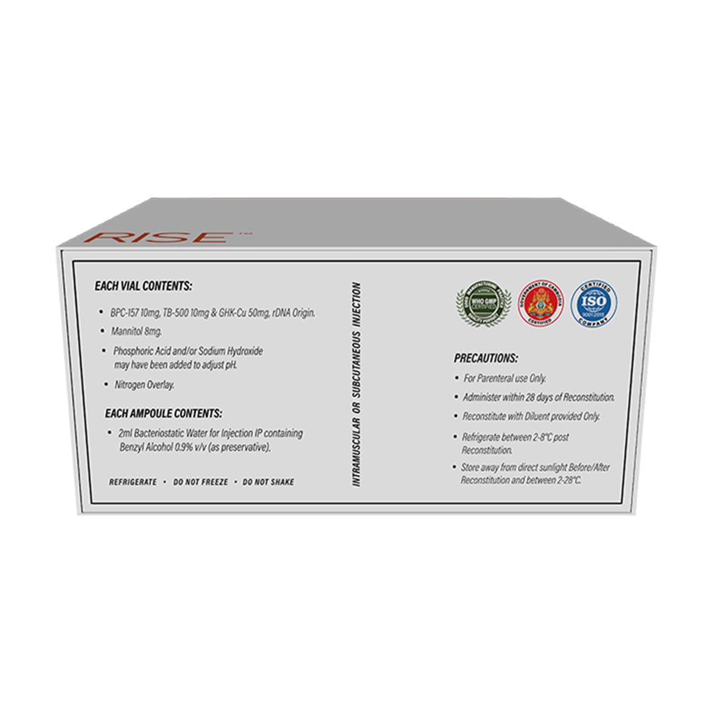DENIK PHARMA TRI RISE , BPC-157, TB-500 & GHK-CU , 70MG X 2VIALS