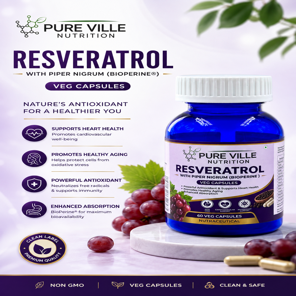 Resveratrol and Pepper Veg Capsules 