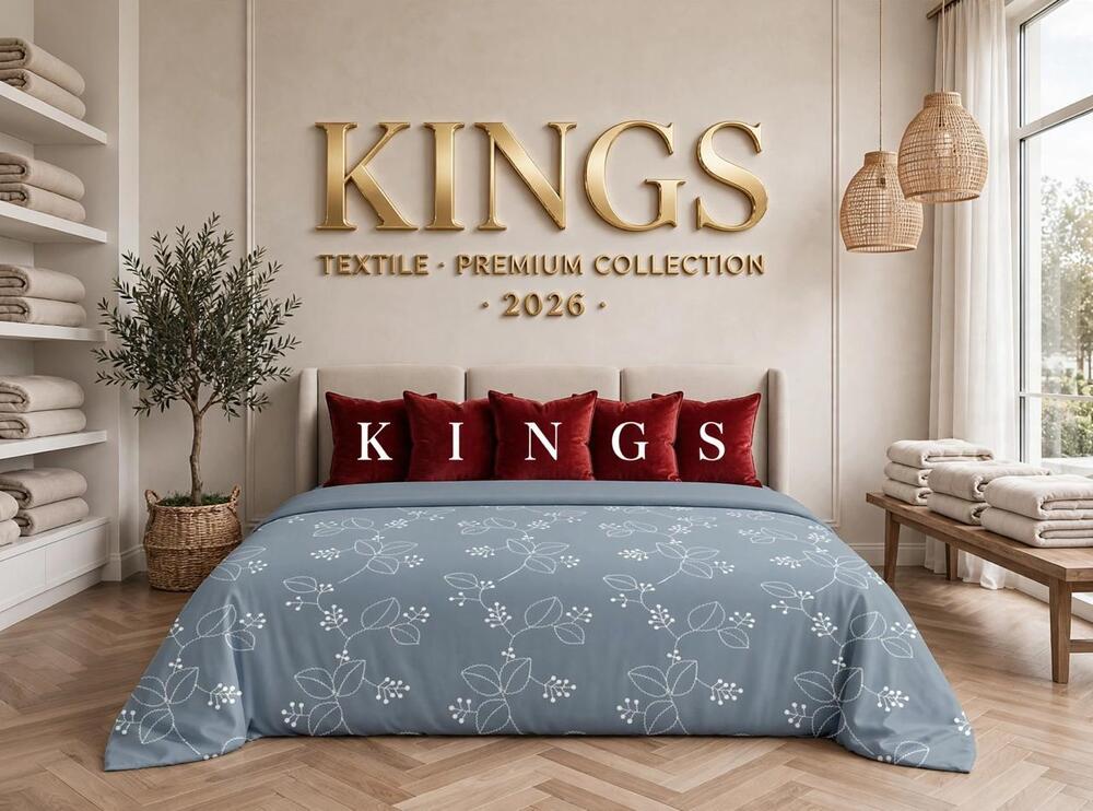 Dusty Blue Leaf Vine Comforter Set
