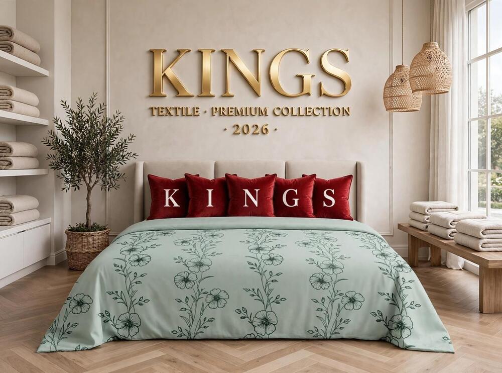 Mint Green Vertical Floral Comforter Set