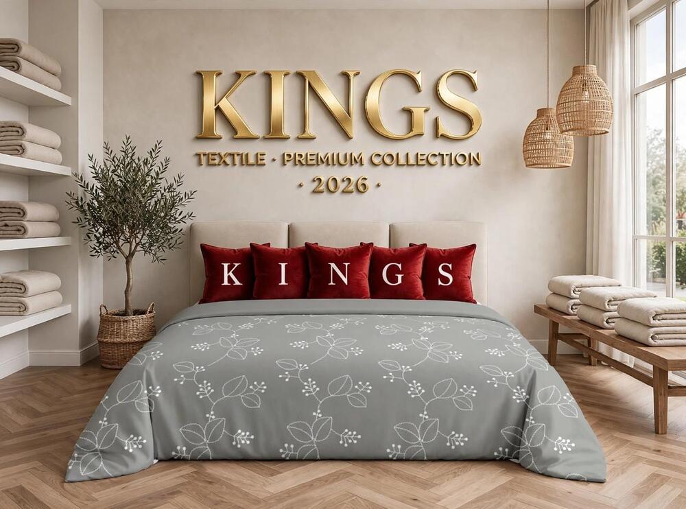 Grey Leaf Outline Comforter Set