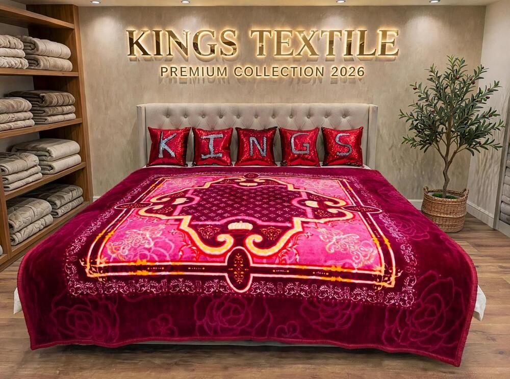 Maroon Double Bed Premium Soft Blanket