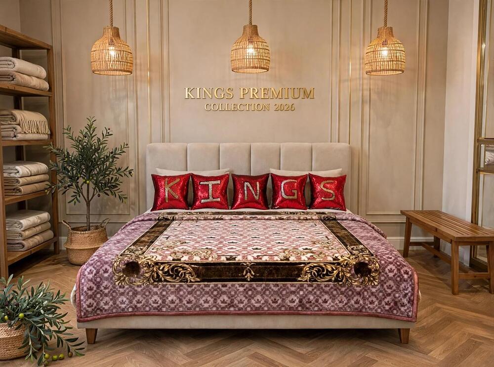 Pink Brown Grace Premium Soft 1.7 kg Single Bed Single Ply Blanket